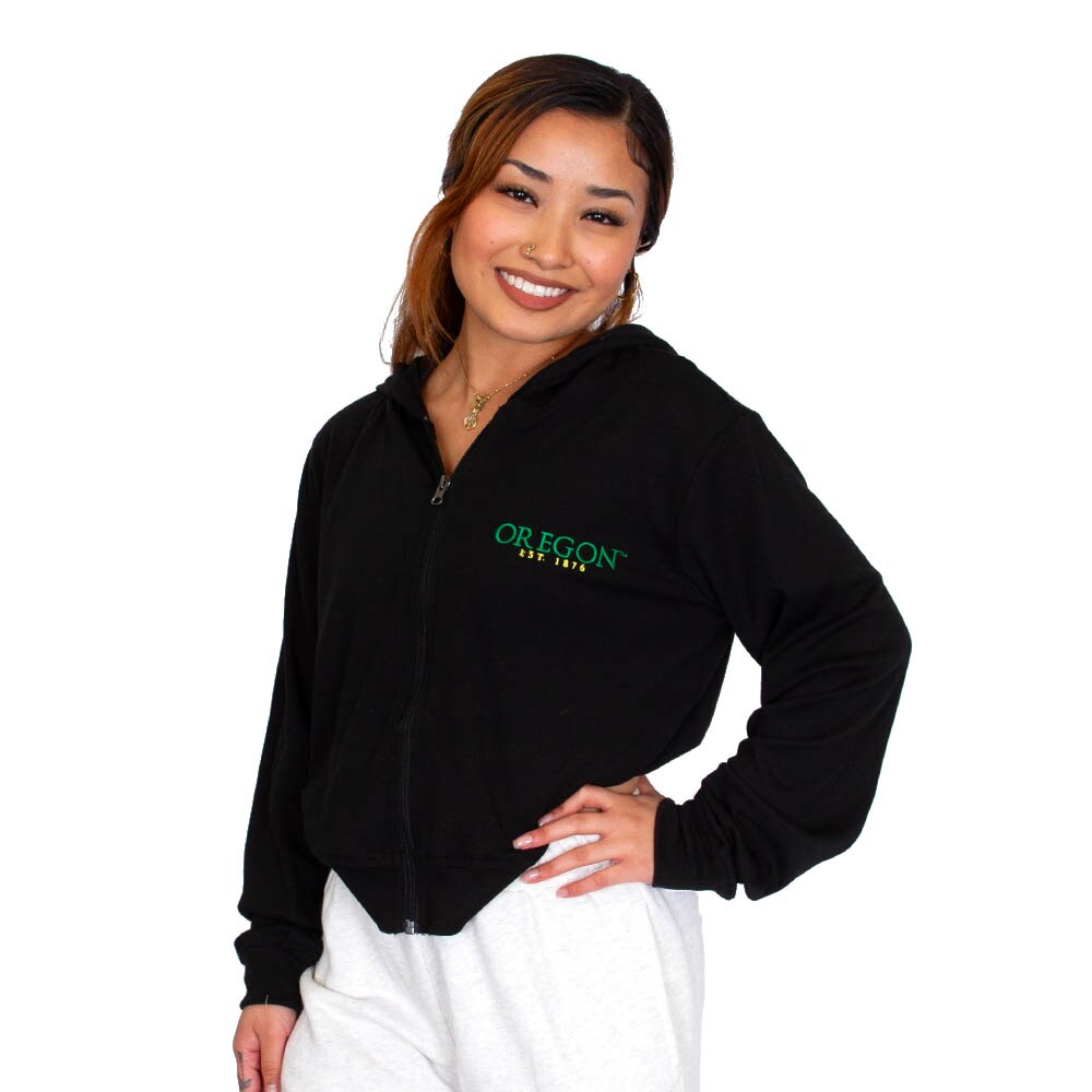 1876, Summit, Black, Full Zip, Polyester Blend, Women, Ribbed knit, Hoodie, Sweatshirt, 838527